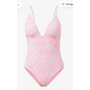 VERO MODA NWT One-Piece Swimsuit | Limpet Shell AOP Tira, Size M, NWT